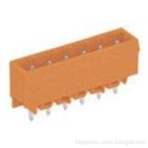 250V 12A 300V 10A Straight Pin MCS Connector With Spring Cl